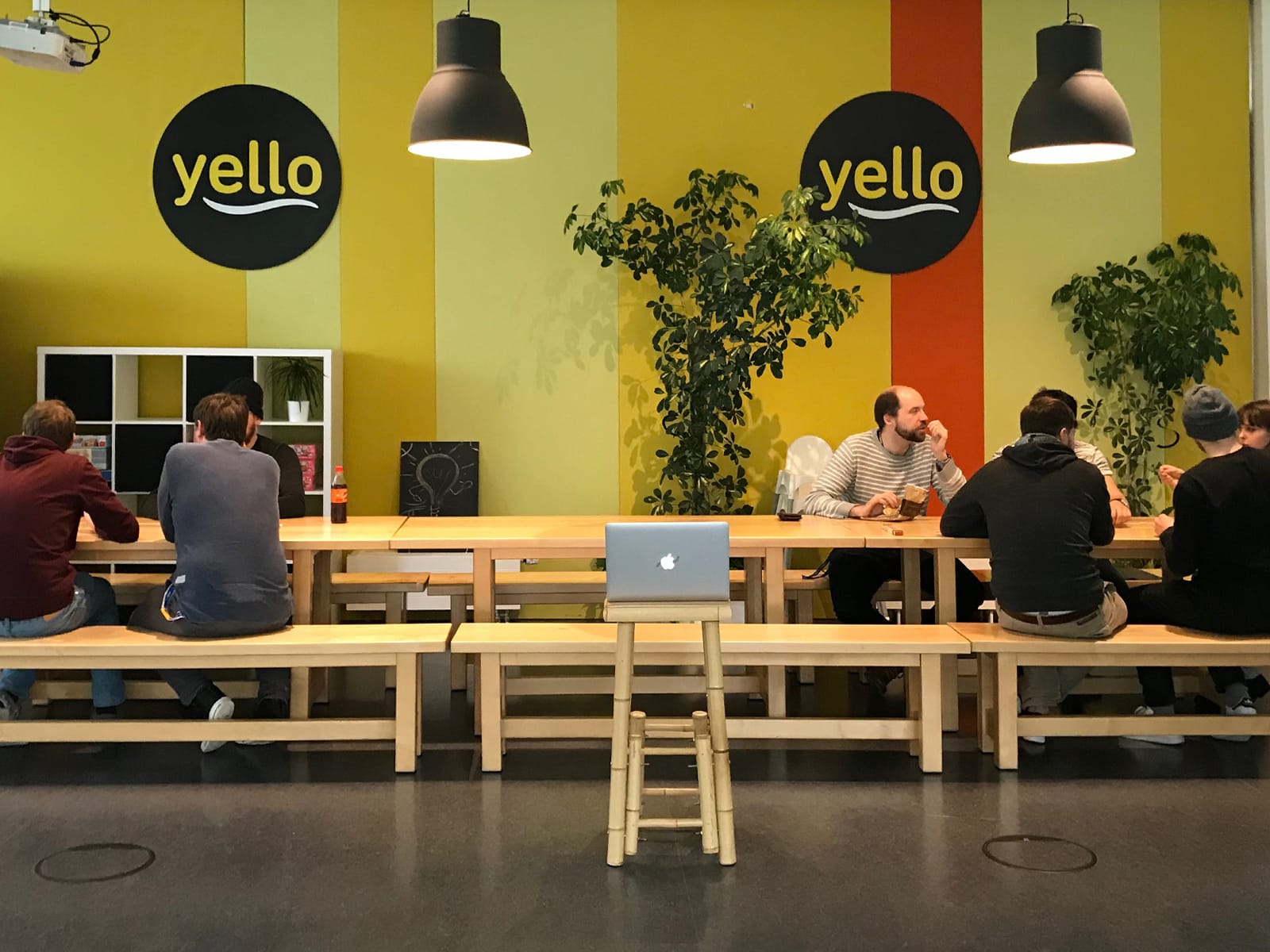 The cool Yello office lounge.